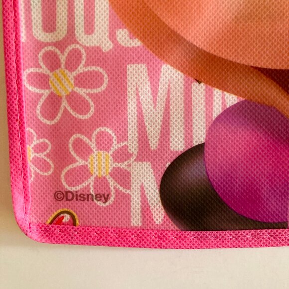 Disney Minnie Mouse Shopper Tote Bag Grocery Beach Shopping Bow Dots Pink - Picture 5 of 9